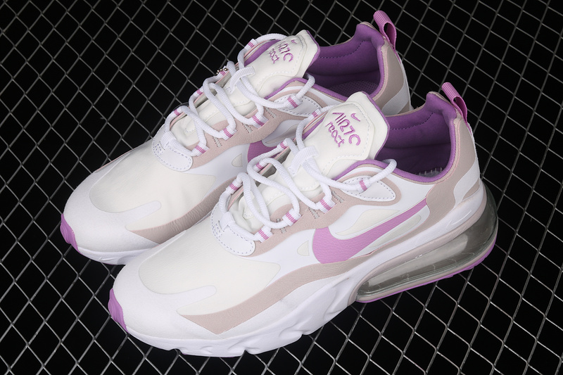 Air Max 270 React White/White/Light Violet 9