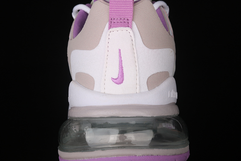 Air Max 270 React White/White/Light Violet 25