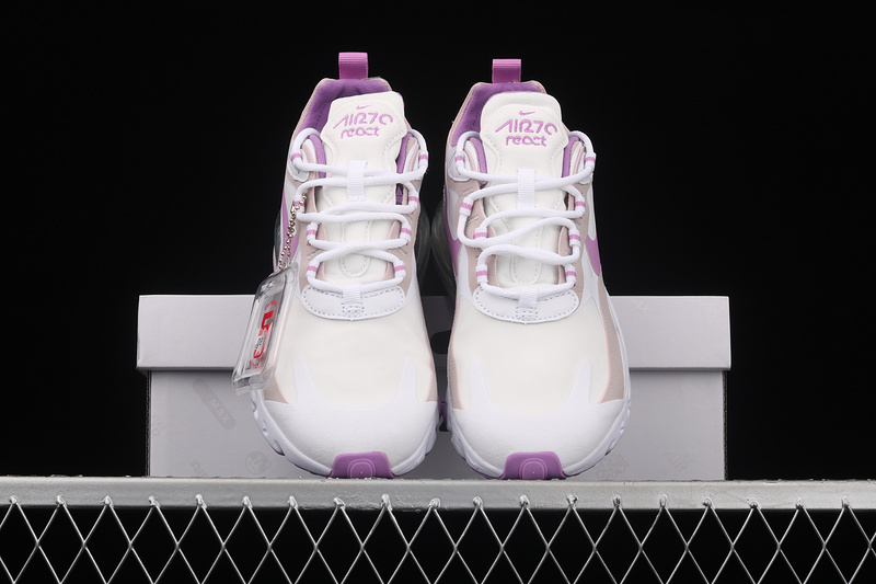 Air Max 270 React White/White/Light Violet 31