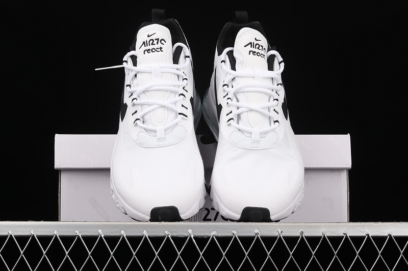 Air Max 270 React White/White/Black 5