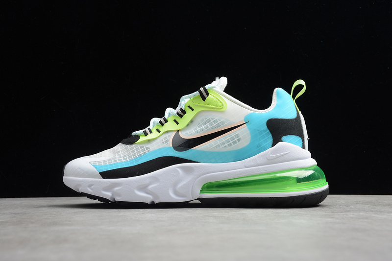 Air Max 270 React Se Oracle Aqua/White-Black-Ghost Green 19