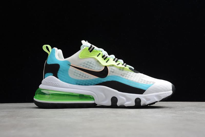 Air Max 270 React Se Oracle Aqua/White-Black-Ghost Green 31