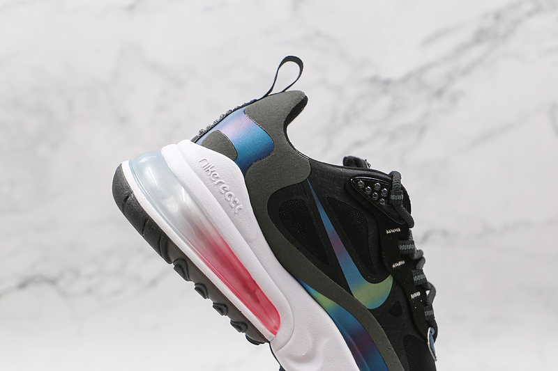 Air Max 270 React Bubble Pack Black/White/Multi-Color 7