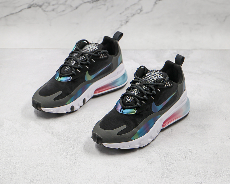 Air Max 270 React Bubble Pack Black/White/Multi-Color 9