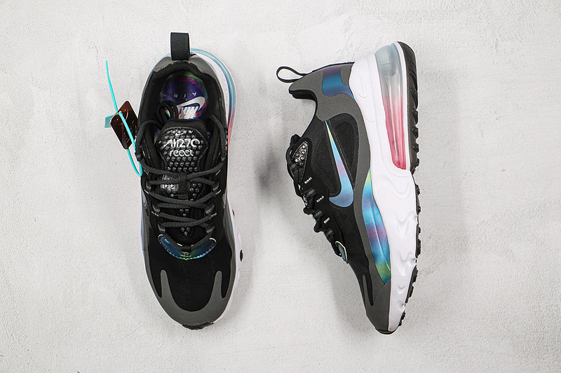 Air Max 270 React Bubble Pack Black/White/Multi-Color 17