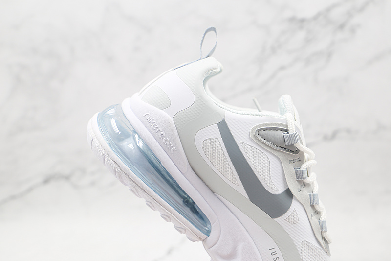 Air Max 270 React White/Light Smoke Grey/Pure Platinum 3