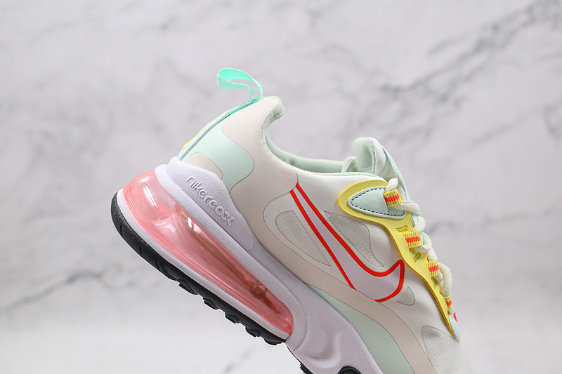 Air Max 270 React Pale Ivory/Barely Green/Light Zitron/Summit White 17