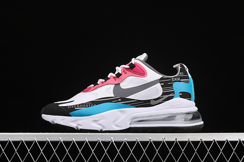 Air Max 270 React Summit White/Black/Laser Blue/Iron Grey 27