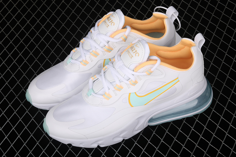 Air Max 270 React White/Light Dew/Melon Tint/Lagoon Pulse 9