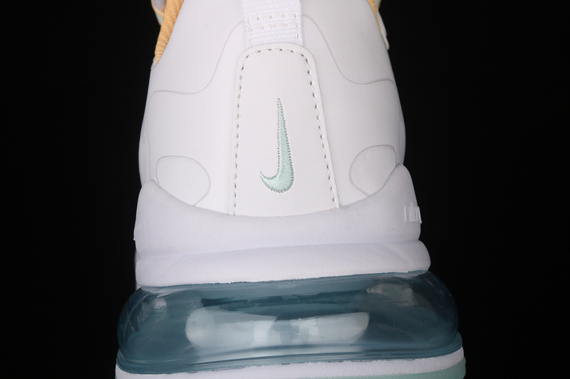 Air Max 270 React White/Light Dew/Melon Tint/Lagoon Pulse 19