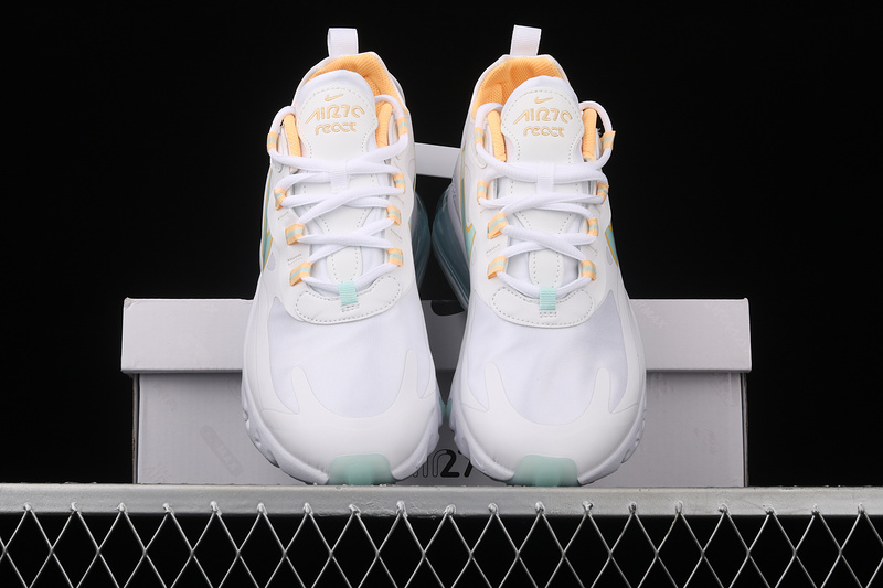 Air Max 270 React White/Light Dew/Melon Tint/Lagoon Pulse 29