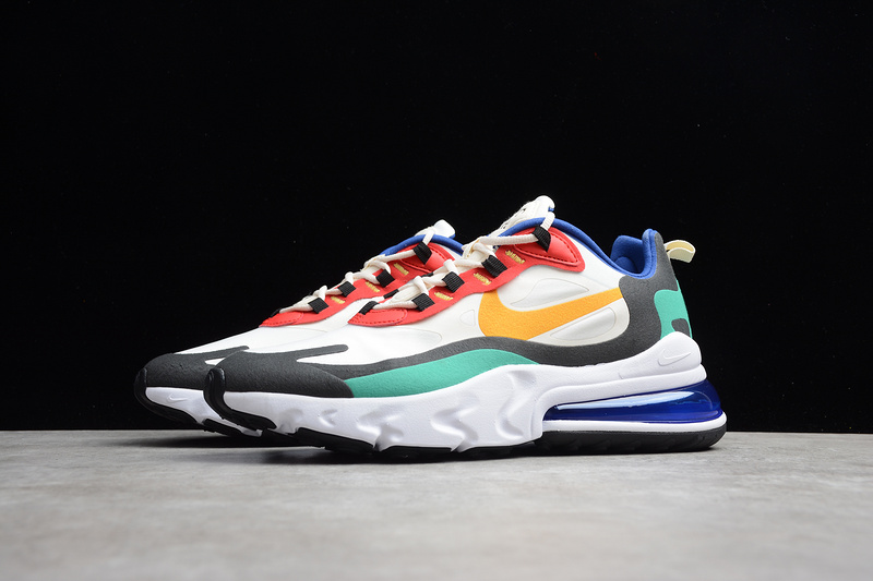 Gz Air Max 270 React Bauhaus White/Gold/Red-Black/Green 9