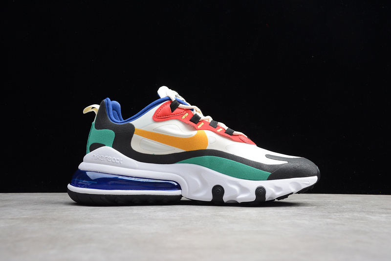 Gz Air Max 270 React Bauhaus White/Gold/Red-Black/Green 11