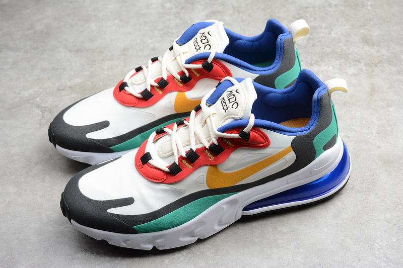 Gz Air Max 270 React Bauhaus White/Gold/Red-Black/Green 29