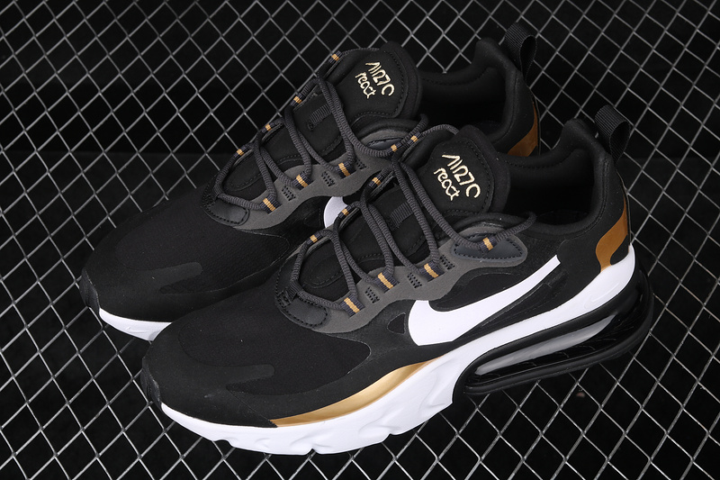 Air Max 270 React Black/White/Gold 11