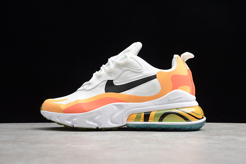 Air Max 270 Shoes White/Black/Orange 11