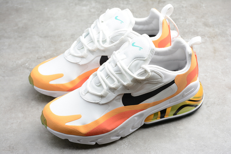 Air Max 270 Shoes White/Black/Orange 31