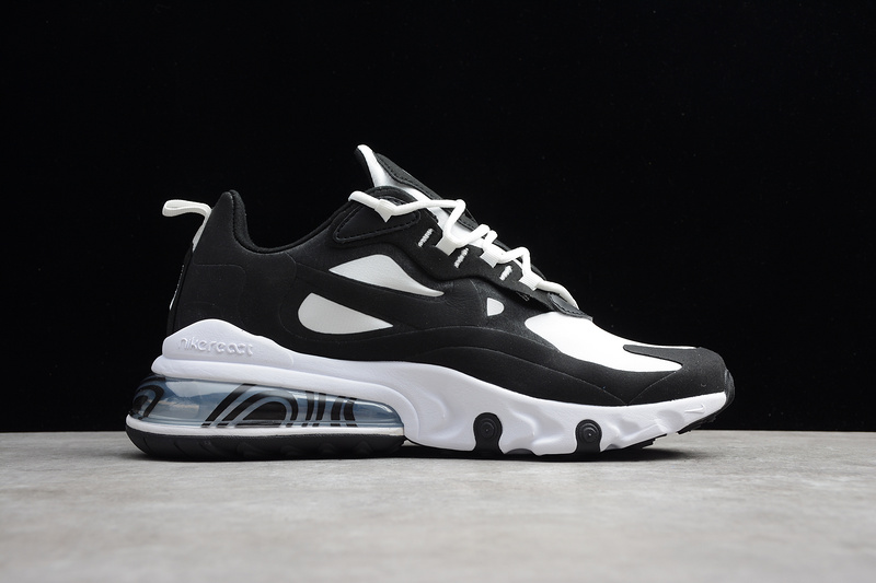 Air Max 270 React Black/Black/White 17