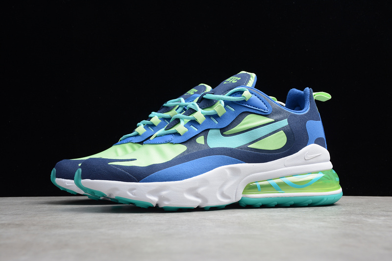 Air Max 270 React Blue/Green/White 7