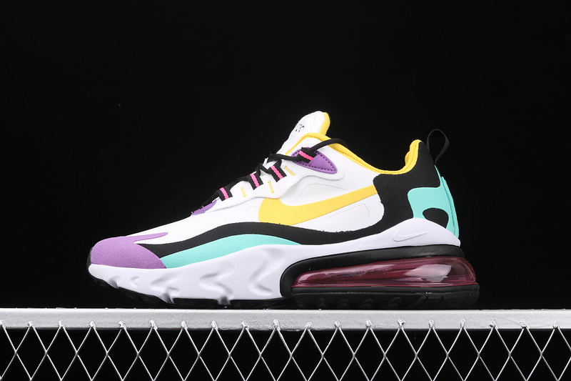 Air Max 270 React Bauhaus White/Dynamic Yellow-Black 3