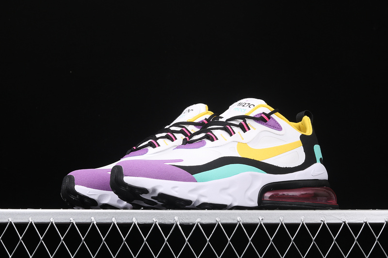 Air Max 270 React Bauhaus White/Dynamic Yellow-Black 5