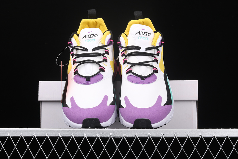 Air Max 270 React Bauhaus White/Dynamic Yellow-Black 15