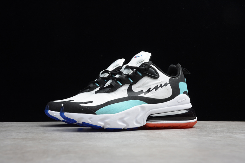 Air Max 270 React Cloud White/Black/Blue 9