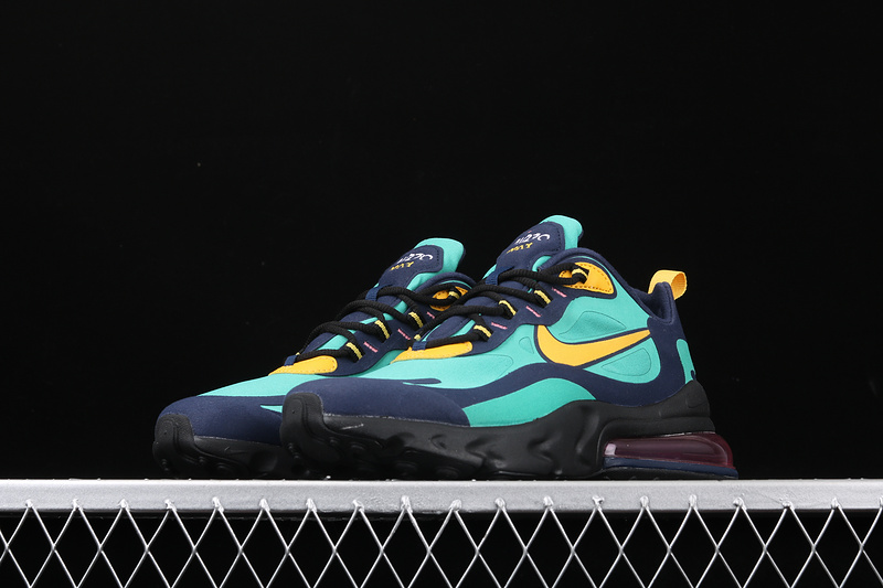 Air Max 270 React Electro Green/Yellow Ochre-Obsidian 23