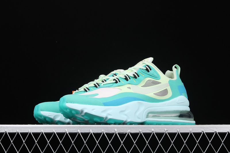 Air Max 270 React Hyper Jade/Frosted Spruce-Barely/Blue/White 7