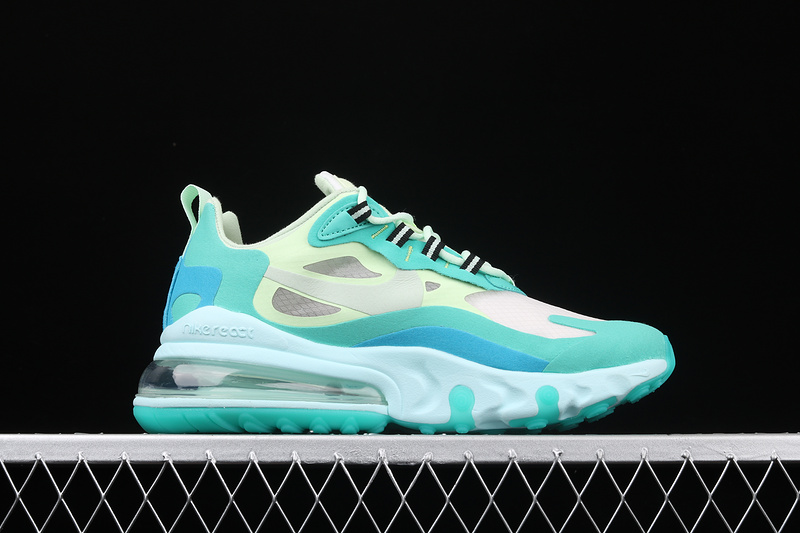 Air Max 270 React Hyper Jade/Frosted Spruce-Barely/Blue/White 11