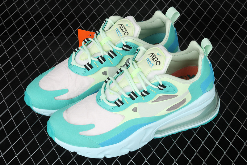 Air Max 270 React Hyper Jade/Frosted Spruce-Barely/Blue/White 31