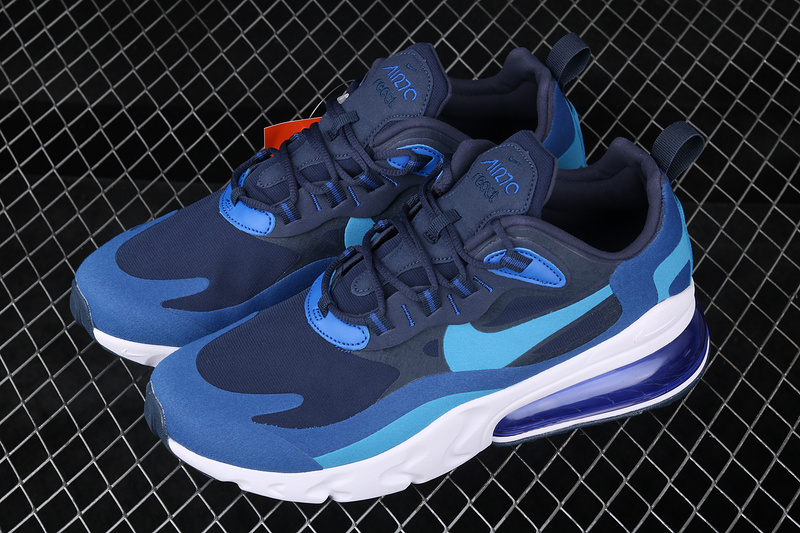 Air Max 270 React Blue Void/Photo Blue-Game Royal 5