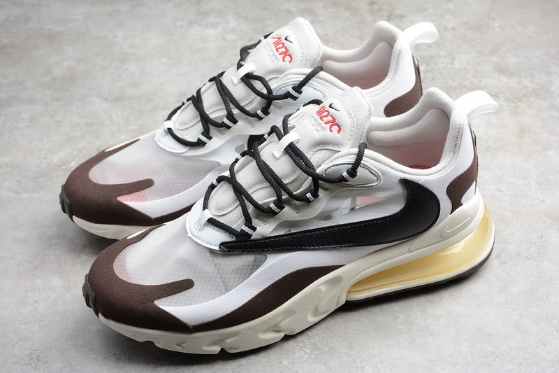 Air Max 270 React Shoes White/Black/Gold 17