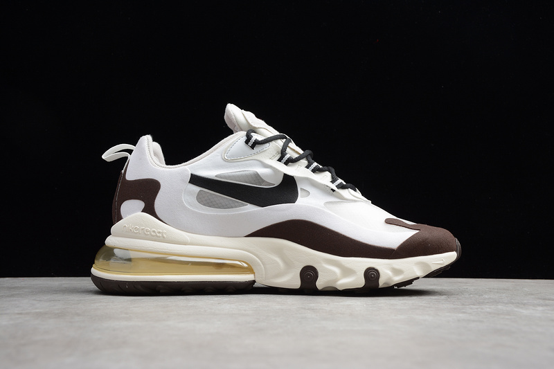 Air Max 270 React Shoes White/Black/Gold 19