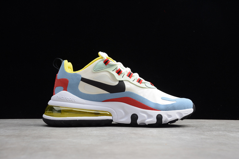 Gz Air Max 270 React Bauhaus White/Black/Light Blue/Red/Yellow 7