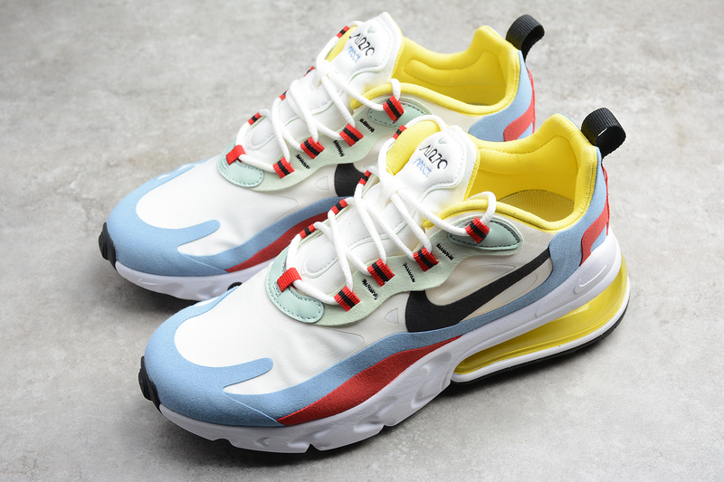 Gz Air Max 270 React Bauhaus White/Black/Light Blue/Red/Yellow 9