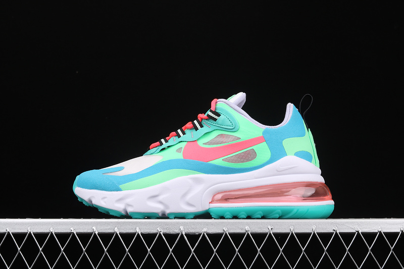 Air Max 270 React Bauhaus Electro Green/Crimson-Blue Lagoon 29