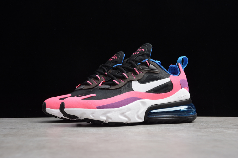 Air Max 270 React Black/White-Hyper Pink-Vivid Purple 17