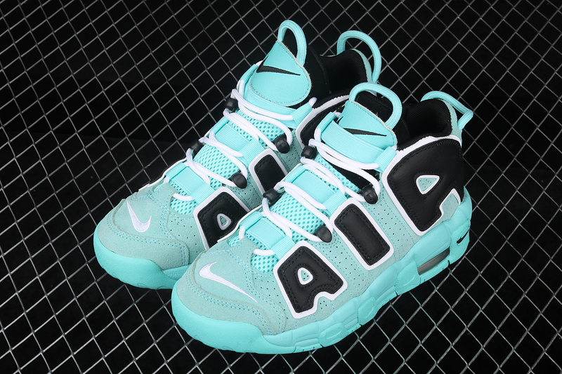 Air More Uptempo Light Aqua/Black-White 15