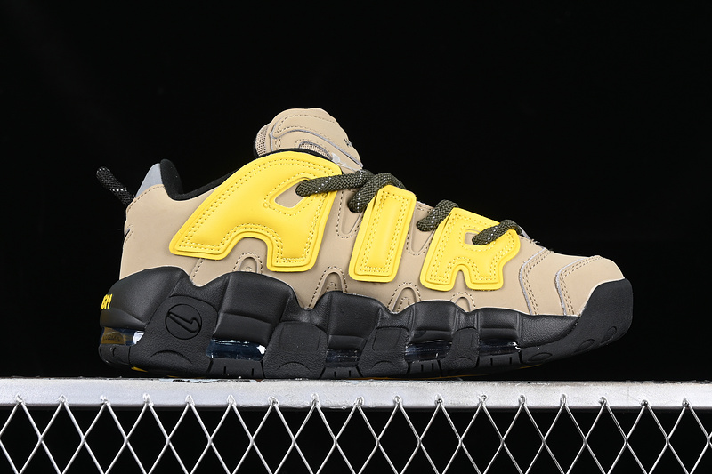 Ambush Air More Uptempo Low Black/Yellow/Brown 9