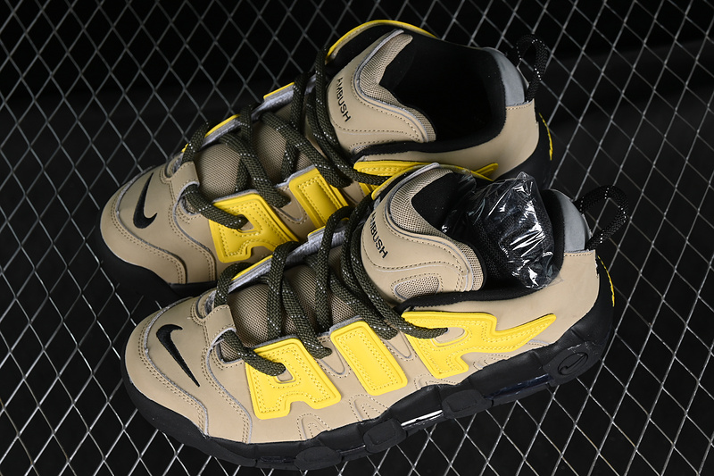 Ambush Air More Uptempo Low Black/Yellow/Brown 17