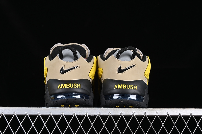 Ambush Air More Uptempo Low Black/Yellow/Brown 23