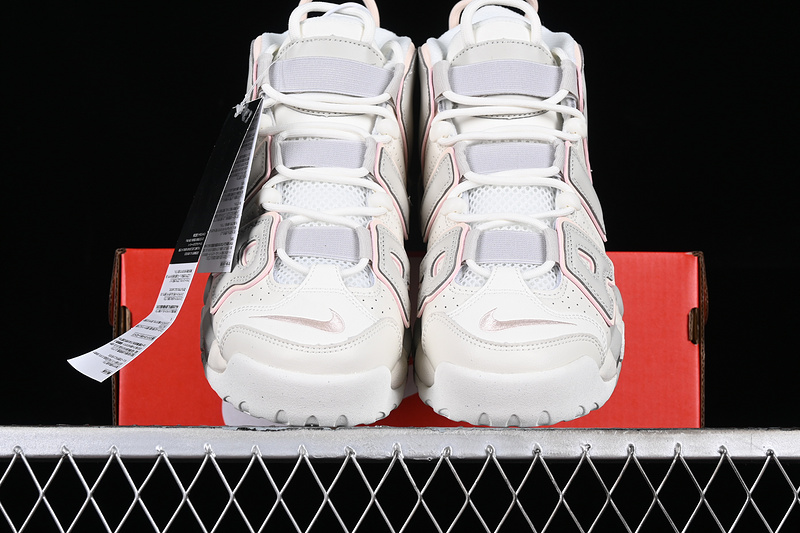 Air More Uptempo 96 Qs White/Grey/Pink 25