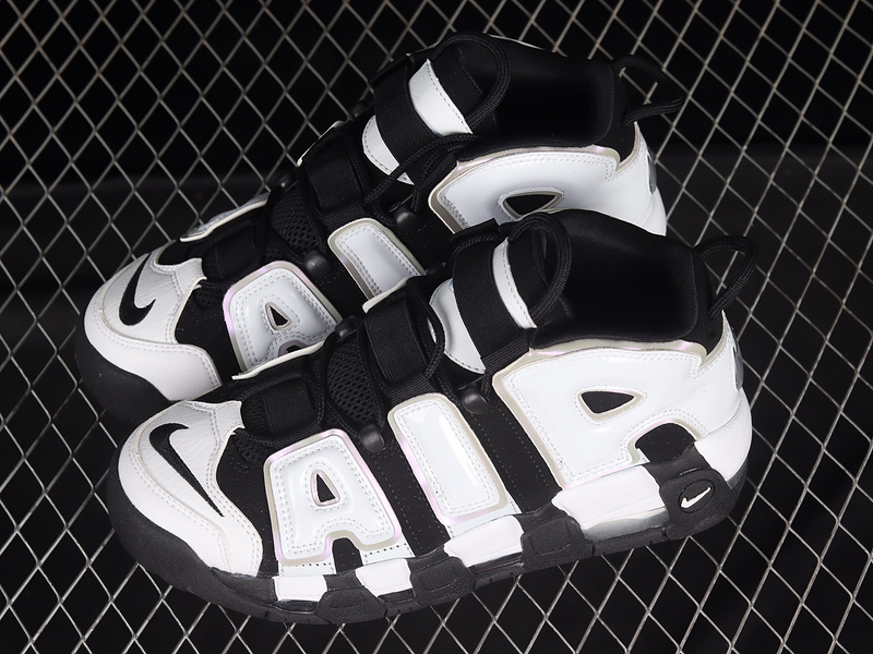 Air More Uptempo Gs Black/White/Multi-Color/Cobalt Bliss 9