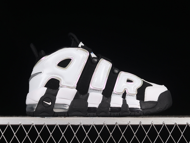 Air More Uptempo Gs Black/White/Multi-Color/Cobalt Bliss 11