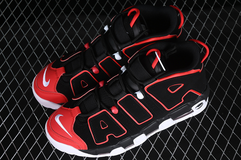 Air More Uptempo 96 Red Toe Black/University Red/White/Black 9