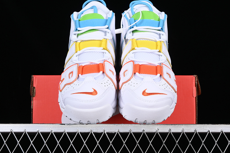 Air More Uptempo 96 Qs White/Blue/Green/Orange/Gold 25