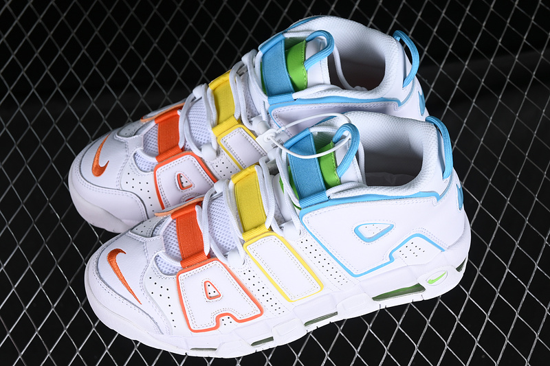 Air More Uptempo 96 Qs White/Blue/Yellow/Orange 3