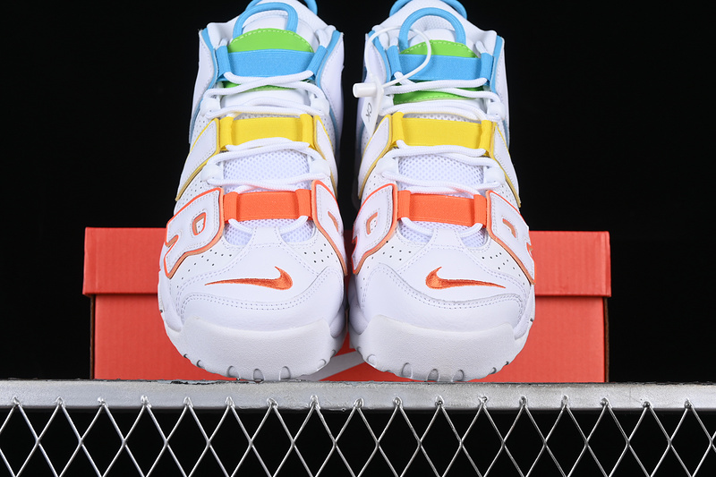 Air More Uptempo 96 Qs White/Blue/Yellow/Orange 5