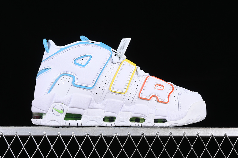 Air More Uptempo 96 Qs White/Blue/Yellow/Orange 7